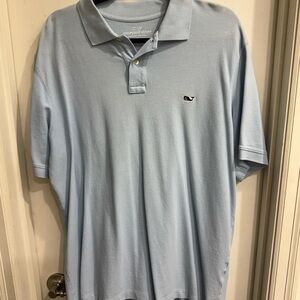Vineyard Vines Powder Blue Polo Shirt Casual Cotton